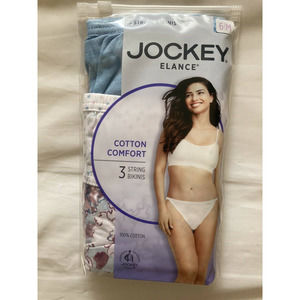 JOCKEY Elance Cotton Comfort 3 String Bikini Medium(6) Size